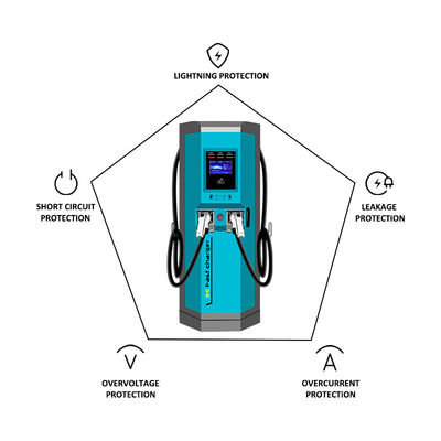 240KW قدرت خروجی EV شارژر EVSE EV شارژر با سطح حفاظت IP55/1k10